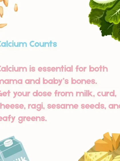 Calcium is crucial for replenishing your own bone health and for providing it to your growing baby through breast milk. Our diet plans include calcium-rich foods like milk, curd, ragi, sesame seeds, and leafy greens to meet these increased needs.