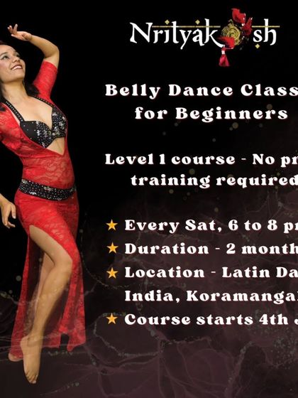 Begin your new year with belly dance. We are starting new beginner modules in Koramangala, including a Level 1 and a Level 3 course.