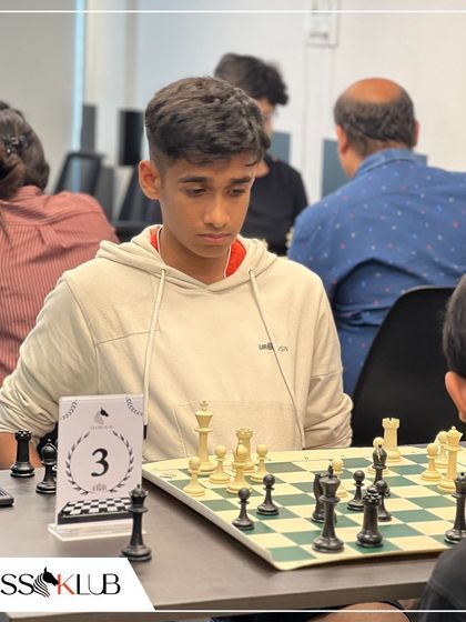 The intensity of a tournament match is visible on this player's face. We provide a serious and fair competitive environment for those looking to improve their game.