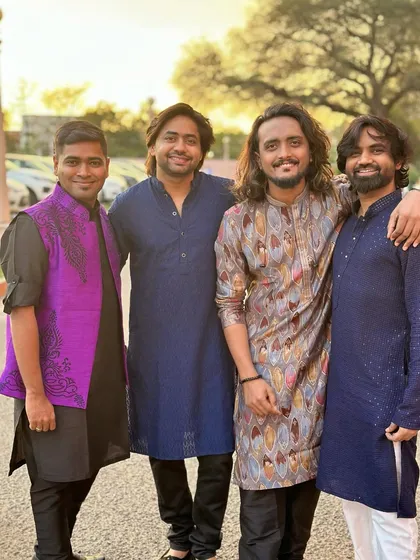 Pre-concert clicks with my musician friends in Jaipur.