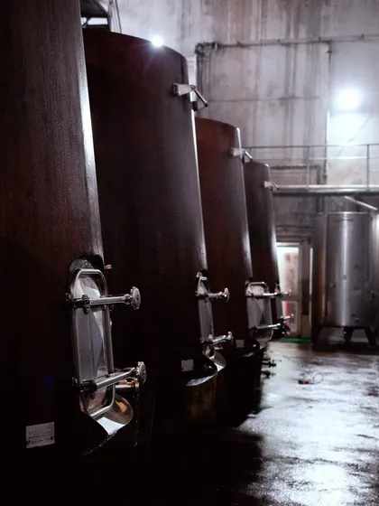 We are redefining winemaking in India with the use of these concrete tanks. They allow for micro-oxygenation, which enhances the wine's freshness and mineral qualities while retaining the pure flavor of the grape and our unique terroir.