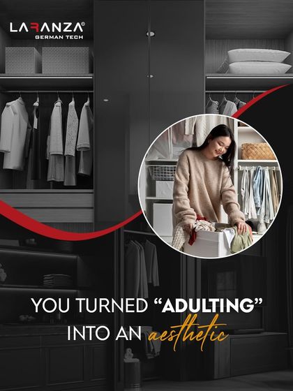 You turned "adulting" into an aesthetic. This image captures the joy of a perfectly organized space, where functional storage is also beautiful.