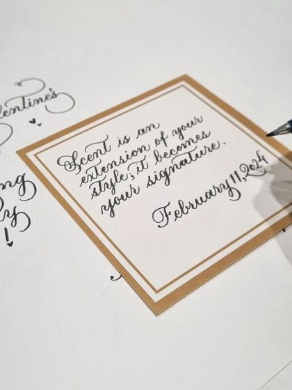 S - Live Calligraphy & Brand Activations Live Calligraphy for In-Store Events photo 7