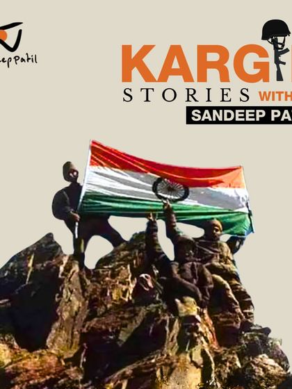 The promotional image for my 'Kargil Stories' series, created to honor the heroes of the Kargil War and ensure their sacrifices are never forgotten.