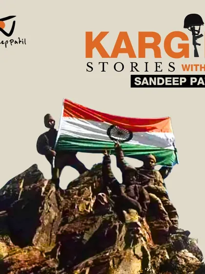 The promotional graphic for my 'Kargil Stories' series. It is my humble effort to ensure we never forget the sacrifices of our Kargil heroes and the leadership that guided us to victory.