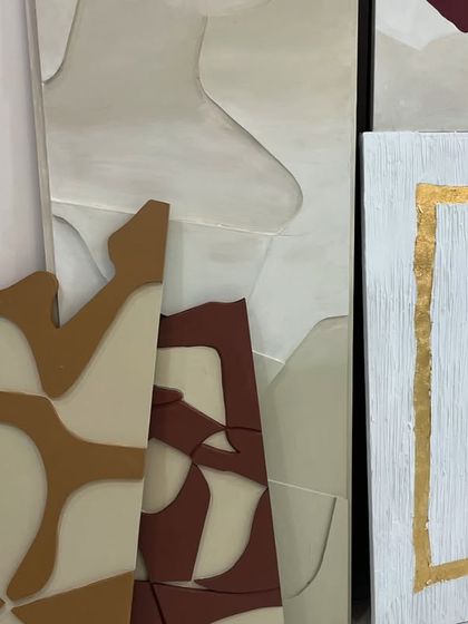 A closer look at the variety of textures and shapes in the Hyderabad commission. I love creating collections where each piece is unique but they all feel connected.