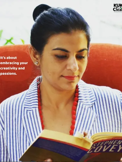 Self-love is about embracing your creativity and passions. For me, reading is a way to escape and return with peace. It's a vital part of my self-care routine.