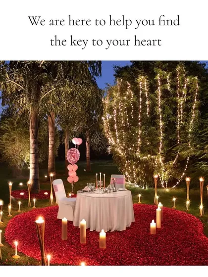 Let me help you find the key to your heart. I create the path for romantic moments and lifelong partnerships to blossom.