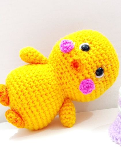 Meet Duke, the little yellow duck plushie.