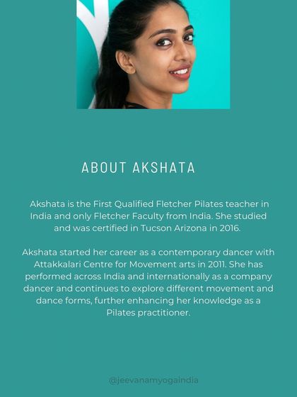 Akshata Joshi - Fletcher Pilates Classes & Workshops Workshops & Immersive Modules photo 8