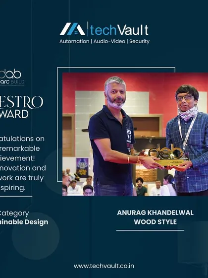 Another award for Sustainable Design being presented. It's an honor to recognize those who are building a greener future.