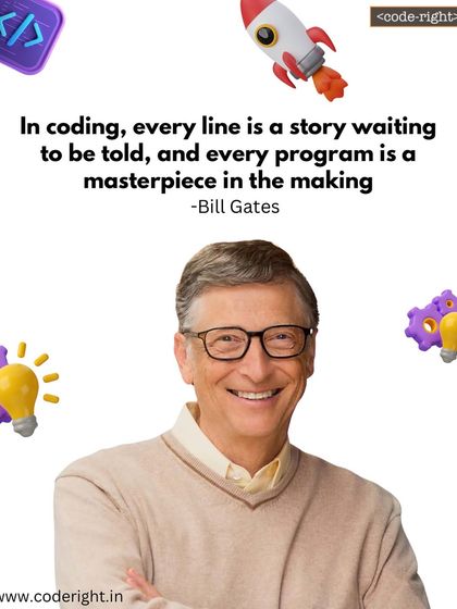 "In coding, every line is a story waiting to be told." This quote from Bill Gates captures the creative potential of programming. We help kids learn to tell their own stories through code.