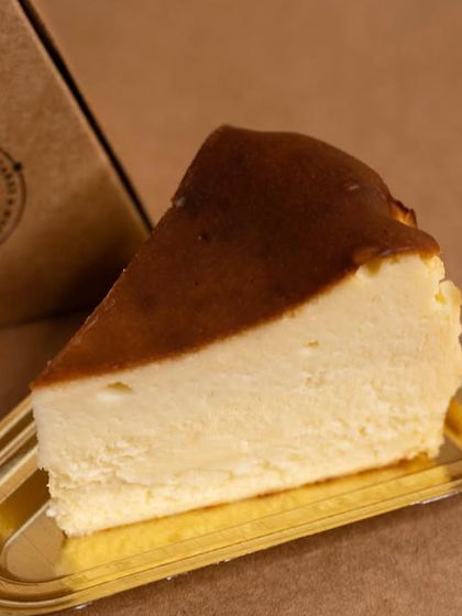Another look at our Basque Burnt Cheesecake, because it deserves all the attention. It’s thick, luxurious, and everything you could ever want a cheesecake to be.