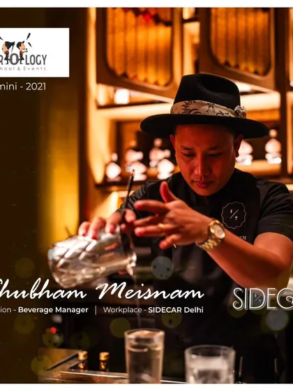 We are incredibly proud of our alumni, like Shubham Meisnam from our 2016 batch, now the Beverage Innovation Head at Delhi's renowned Sidecar bar. His success is a testament to the career-focused training and foundation we provide to aspiring mixologists.