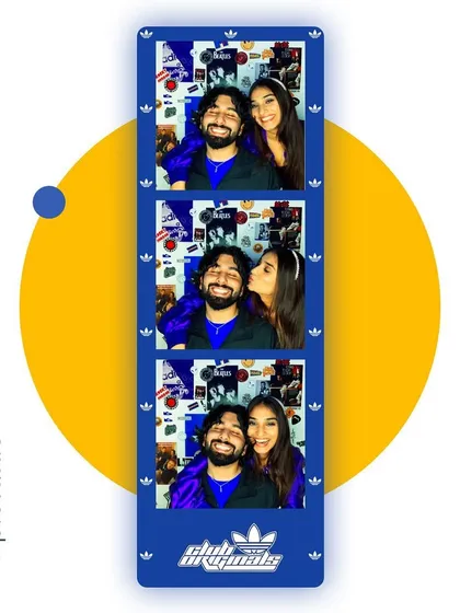 A custom-designed photo strip for the Adidas Club Originals event. The layout incorporates the brand's logo and aesthetic, ensuring every shared photo promotes the brand.
