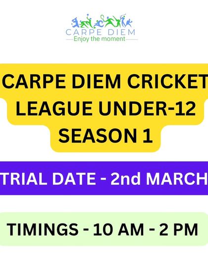 Announcing our third trial date on March 2nd. We provide multiple opportunities for talented kids to showcase their abilities. Don't miss your chance to join our Cricket ka Mahakumbh.