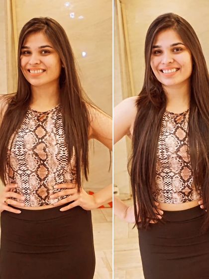 A subtle boost in length and volume makes all the difference, giving her a fuller and more polished look.