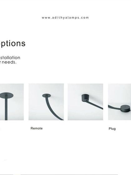 An informational graphic detailing the different electrical connection options for our Braided Tape Series. You can choose from surface-mounted, built-in, remote, or plug-in options to suit your specific installation needs.