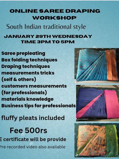 This workshop included business tips for professionals and fluffy pleats as a bonus topic.