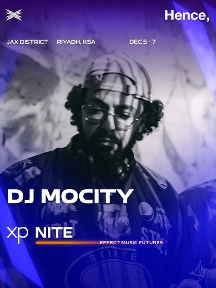 Another official poster for my appearance at XP Nite in Riyadh. I am a regular and trusted performer for major music conferences and festivals.