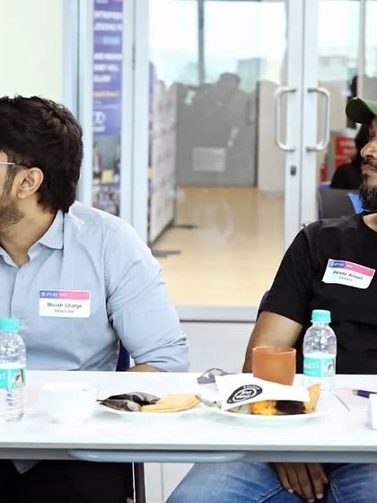 A candid moment from the fintech design conference. Listening to other experts share their insights on data visualization and user experience is always a valuable learning opportunity.
