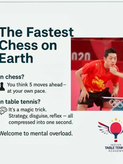 Table tennis is often called 'The Fastest Chess on Earth' for a reason. It demands strategy, disguise, and reflexes all compressed into a single second. We train our players to master this mental overload and think five moves ahead.