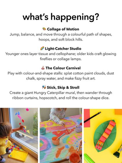 Stay updated with our upcoming events. These posters give you a peek into the exciting, themed playdates we have planned, from Peter Rabbit's Garden Party to a Brik Oven Pizza Making day.