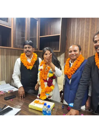 Celebrating a win with my associates. Every victory is a team effort, earned through collective hard work and dedication.