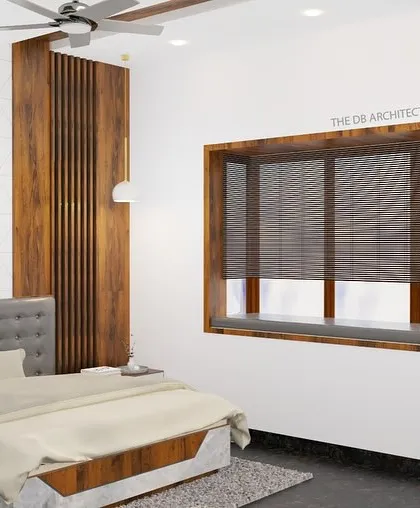 This render focuses on the bay window seating area in the master bedroom. It's a perfect little nook for reading or enjoying a cup of tea, making the most of natural light and space.