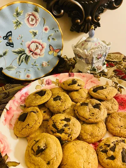 There's nothing better than homemade chocolate chunk cookies with a glass of milk or a cup of tea. Mine are baked fresh and have that perfect bakery style texture.