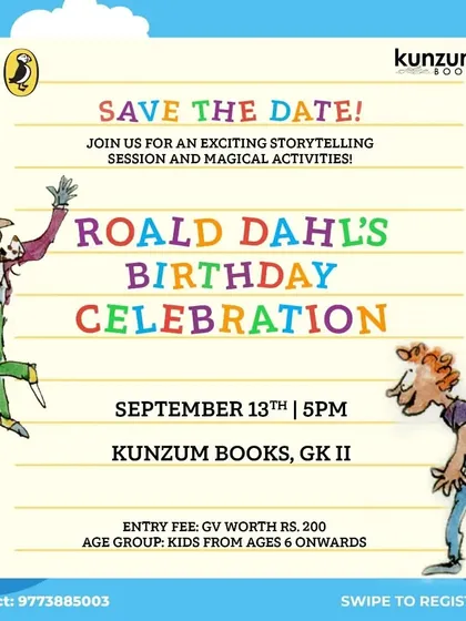A golden ticket to fun! We celebrated Roald Dahl's birthday with a fantastic party filled with magical activities and storytelling from his most beloved books.