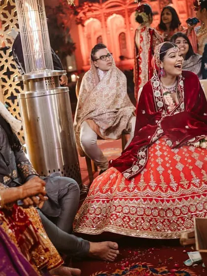 A candid moment of laughter during the wedding ceremony. It's these genuine emotions that make a wedding truly special, and my job is to create an environment where they can flourish.