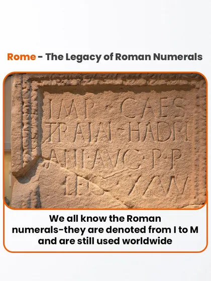The legacy of Roman numerals is still visible today. This system, using letters to represent numbers, was the standard in Europe for centuries.