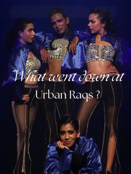 A look back at the energy and excitement of our Urban Raqs fusion workshop series. This image captures the spirit of the event, where dancers explored both Jazz Fusion and Bolly Funk styles.