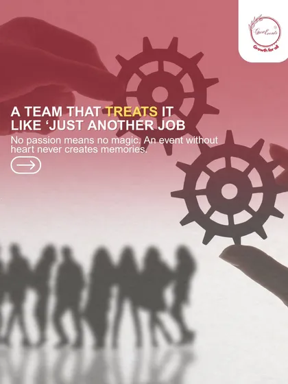 An event without passion never creates magic. I build a team that is as invested in your success as you are. We don't treat it like 'just another job'; we pour our hearts into creating memories and delivering excellence.