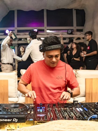 A happy moment behind the decks at Bastian, Mumbai. The energy from the crowd is contagious.