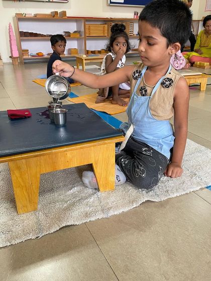 Siksha Montessori - Montessori Preschool & Kindergarten (Ages 2.5-6) Practical Life: Building Independence photo 13