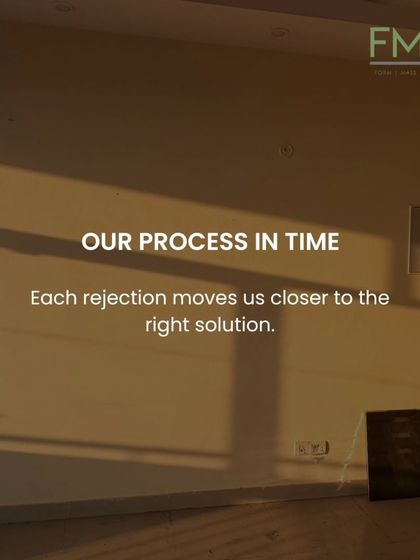 True ideas take time to develop. Great design isn't born from the first idea, but from the many that didn't work. This is a reminder that the creative process is about persistence and refinement, not perfection on the first try.