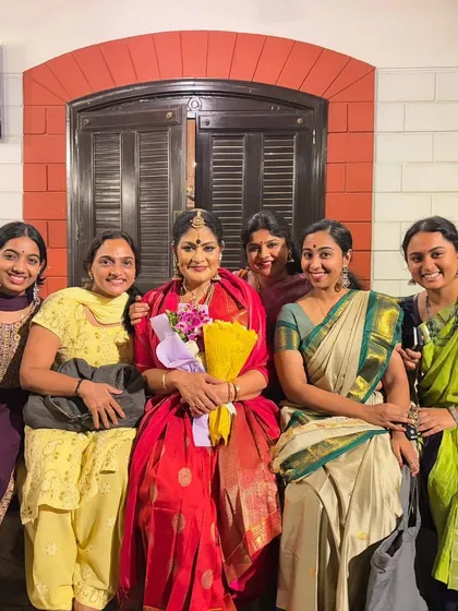 Another happy picture with students and friends after the recital. These are the moments that make the rigorous journey of a dancer worthwhile.