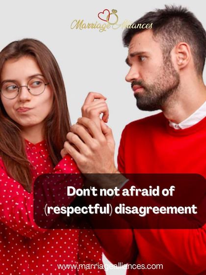 Disagreements are a part of any relationship, and it's healthy to not be afraid of them. The key is to handle them with respect, which is a cornerstone of the communication coaching I provide to couples.