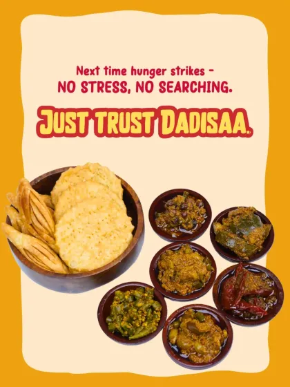 When hunger strikes, we've got you covered. This is a glimpse of the delicious variety you can find in our kitchen, from crunchy savoury snacks to our wide range of traditional homemade pickles. You can see our tangy green chilli pickle, spicy red chilli achaar, and classic mixed vegetable achaar, all ready to be paired with your favourite meal.