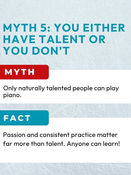 The biggest myth is that you either have talent or you don't. The truth is that passion, consistent practice, and joyful encouragement matter far more. Anyone can learn.