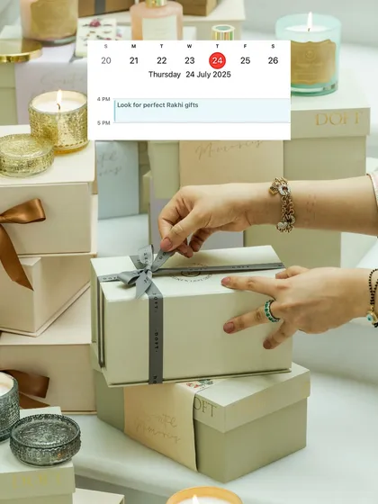 Looking for the perfect Rakhi gift? My signature gift boxes are designed to make the unboxing experience as luxurious as the scents within. Each one is carefully packed and tied with a ribbon, ready to be presented to your loved one.