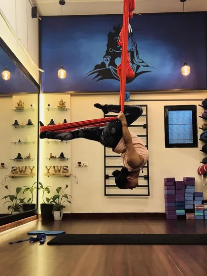 Turning my world upside down in the studio. This inversion, held with a strong core, is a reminder of the different perspectives that yoga can bring to our lives.