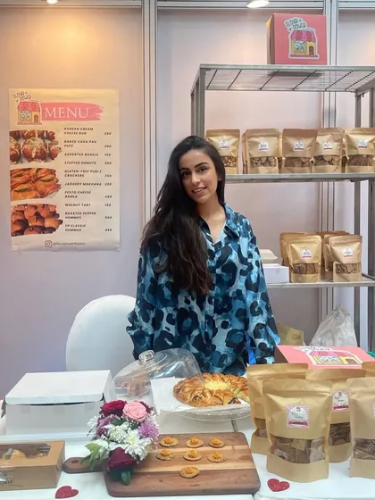 Taking a moment to pose at my stall. I'm so grateful for the opportunity to do what I love.