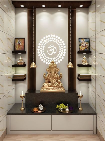 Designing with a Touch of Sweetness - Modular Home Interiors Modern Mandirs & Pooja Units photo 20