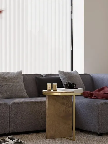 Our versatile side table, with its C-shaped base, can be easily pulled over a sofa for a convenient surface, making it as practical as it is stylish.
