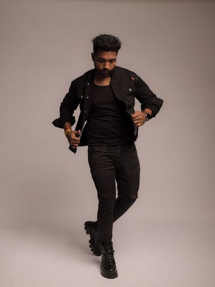 A duplicate of a dynamic walking pose, showing slight variations in movement and expression.