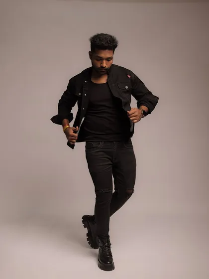 A duplicate of a dynamic walking pose, showing slight variations in movement and expression.