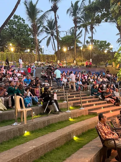 We believe in creating spaces that bring communities together. The amphitheater at the revitalized Bandra Fort Park, shown here hosting a live music event, is a testament to our commitment to designing functional and culturally significant public venues that become the heart of the community.